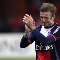 David Beckham muy emocionado en su último partido como futbolista profesional