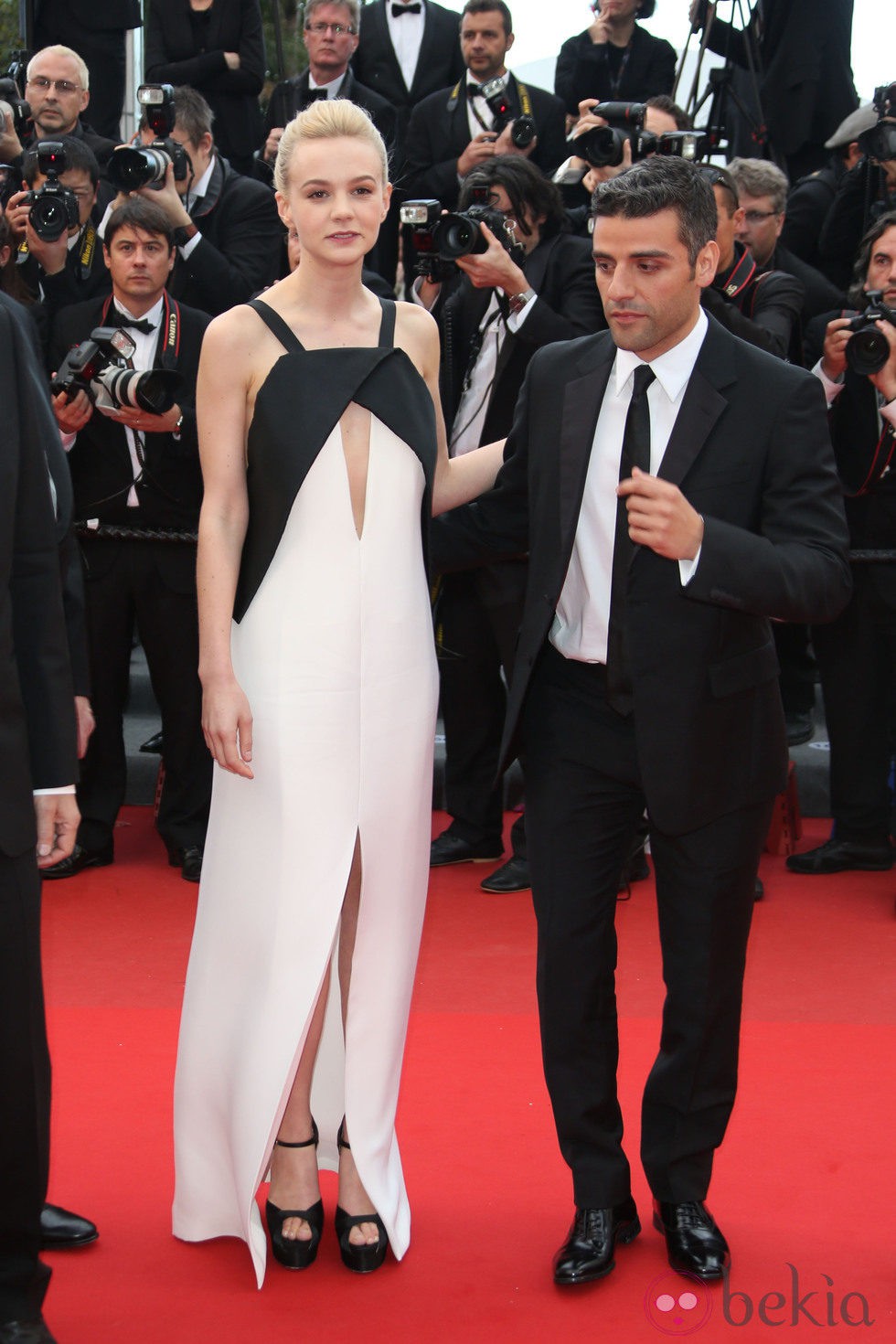 Carey Mulligan y Oscar Isaac en el estreno de 'Inside Llewyn Davis' en Cannes 2013