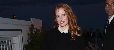 Jessica Chastain en la fiesta Vanity Fair del Festival de Cannes 2013