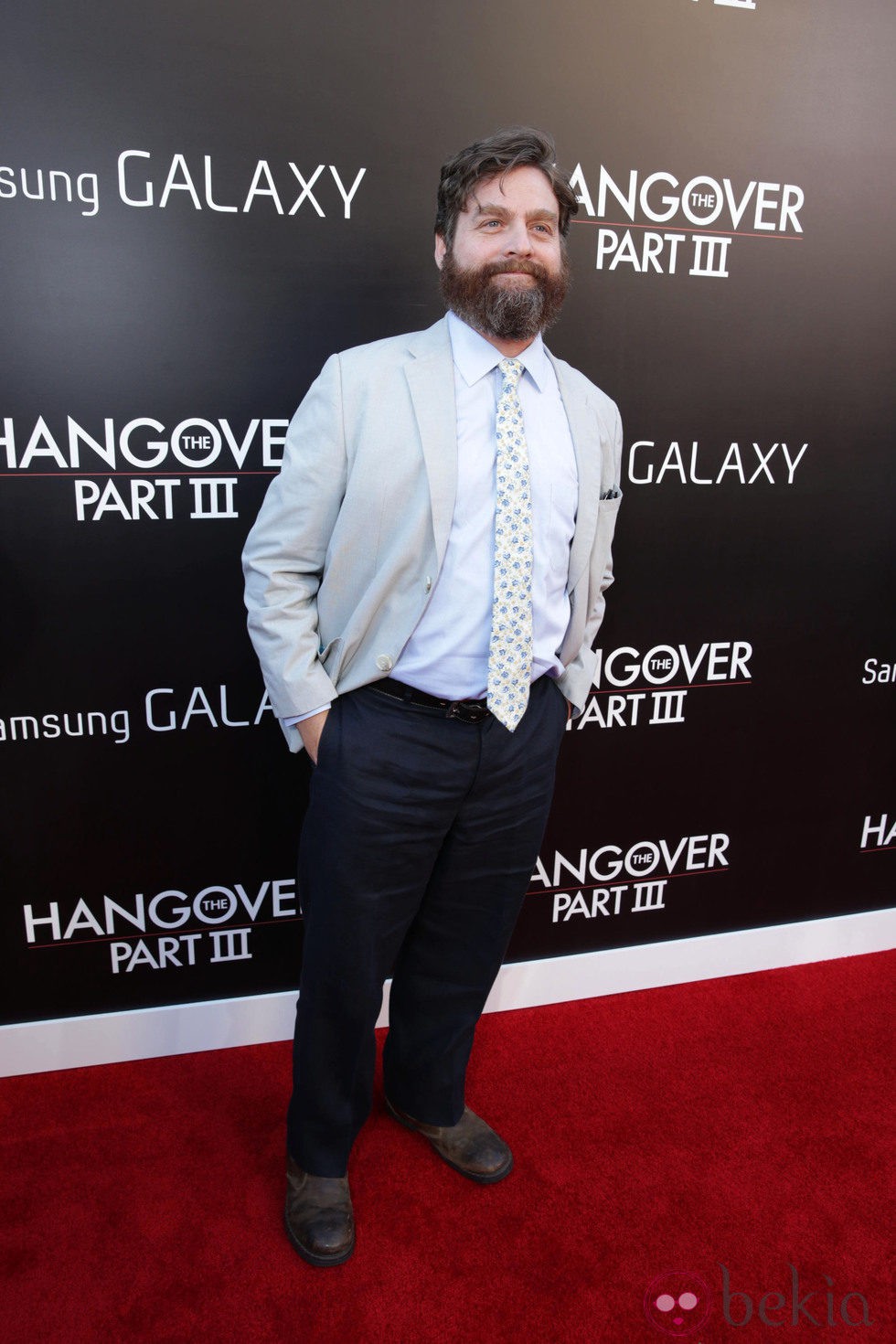 Zach Galifianakis en el estreno de 'R3sacón' en Los Ángeles