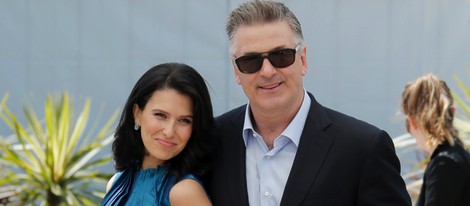 Hilaria Thomas y Alec Baldwin en el Festival de Cine de Cannes 2013