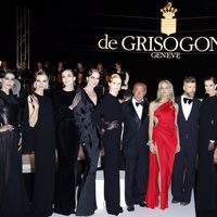 Fawaz Gruosi y Sharon Stone acompañados en la fiesta Grisogono de Cannes 2013