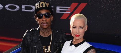 Wiz Khalifa y Amber Rose en el estreno de 'Fast & furious 6' en Los Ángeles