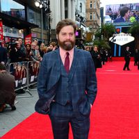 Zach Galifianakis en el estreno de 'R3sacón' en Londres