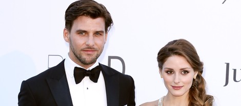 Olivia Palermo y Johannes Huebl en la gala amfAR del Festival de Cannes 2013