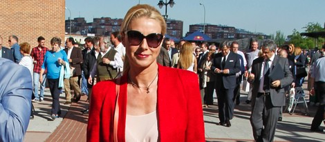 Anne Igartiburu en una corrida de toros de San Isidro 2013