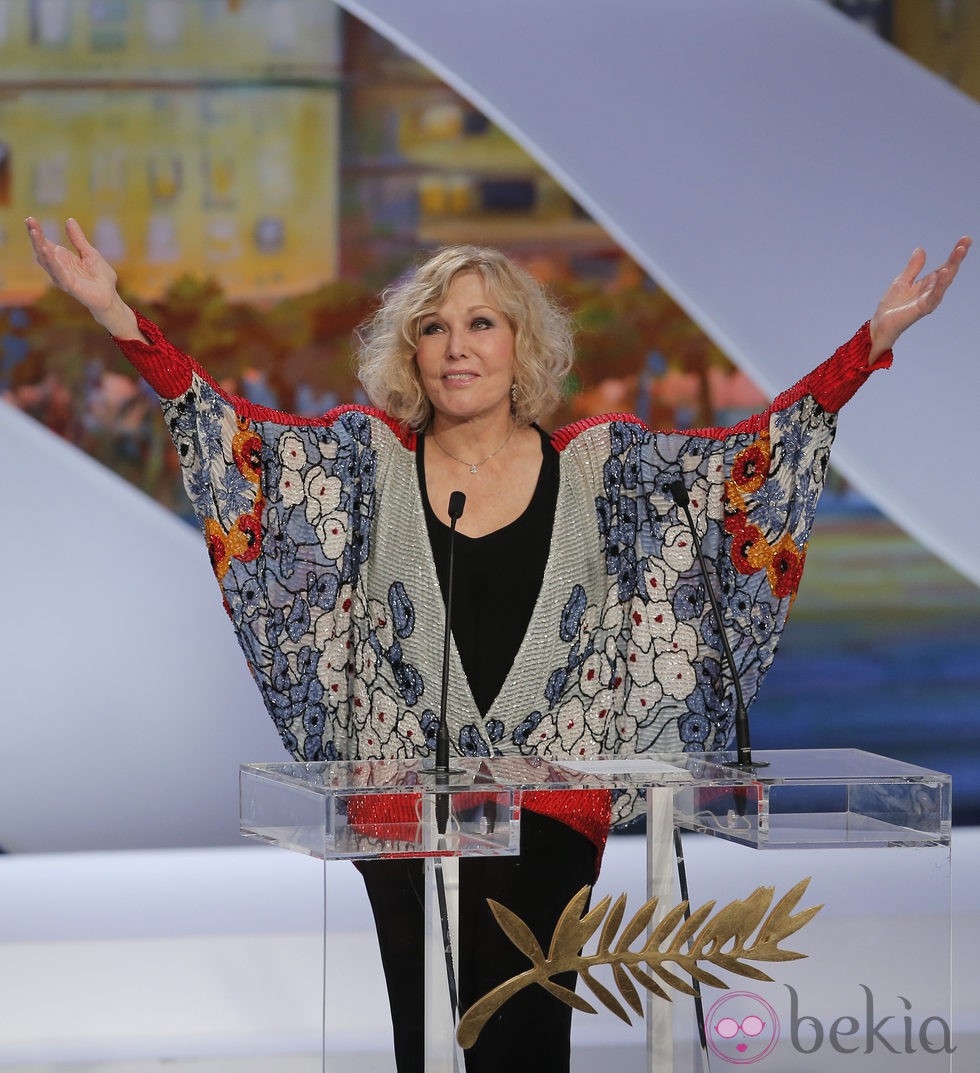 Kim Novak en la ceremonia de clausura de Cannes 2013