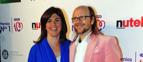 Samanta Villar y Santiago Segura en la entrega de los Premios Nos 1 de Cadena 100