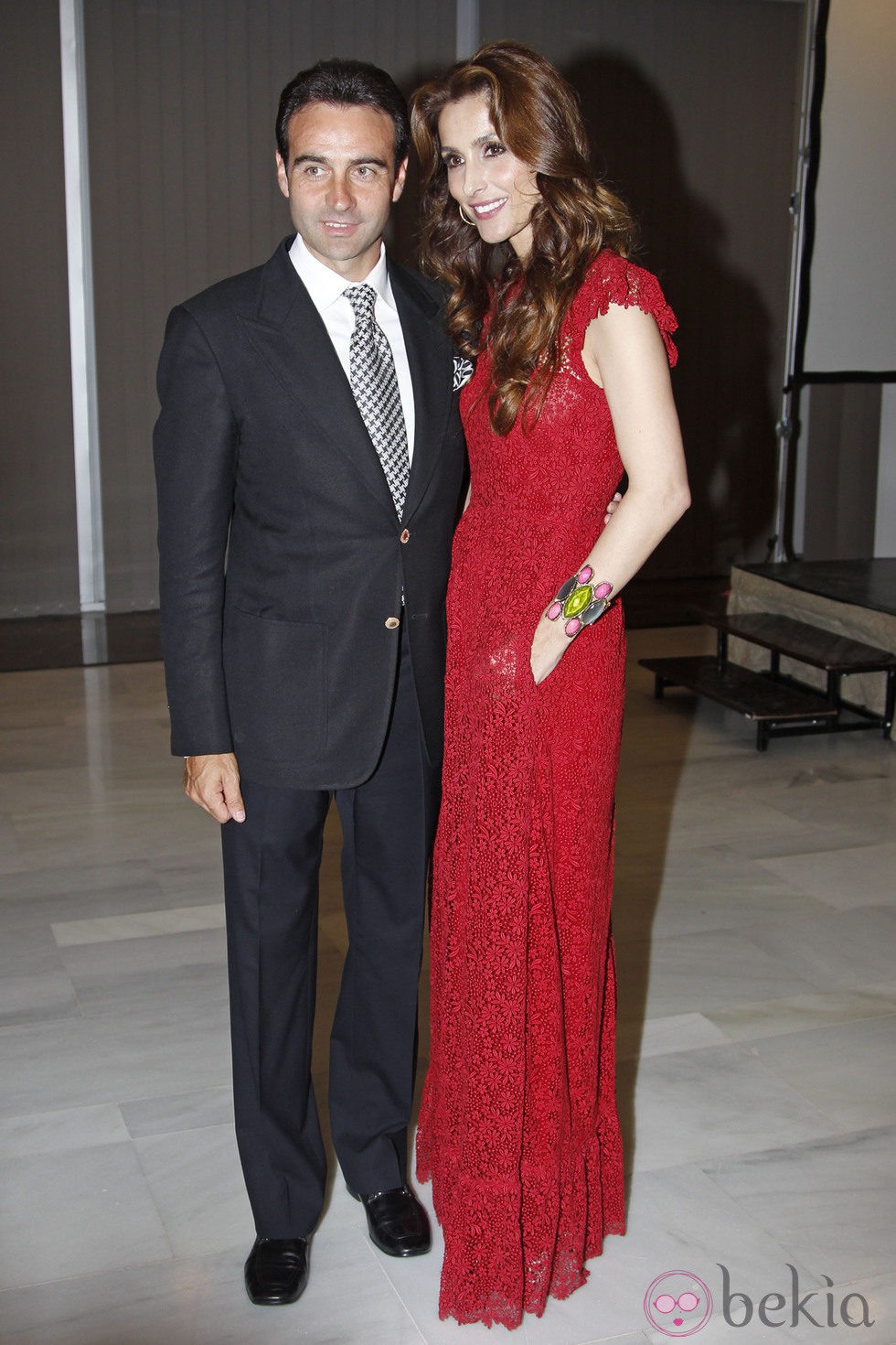 Enrique Ponce y Paloma Cuevas en la presentación del libro 'Enrique Ponce, un torero para la historia'