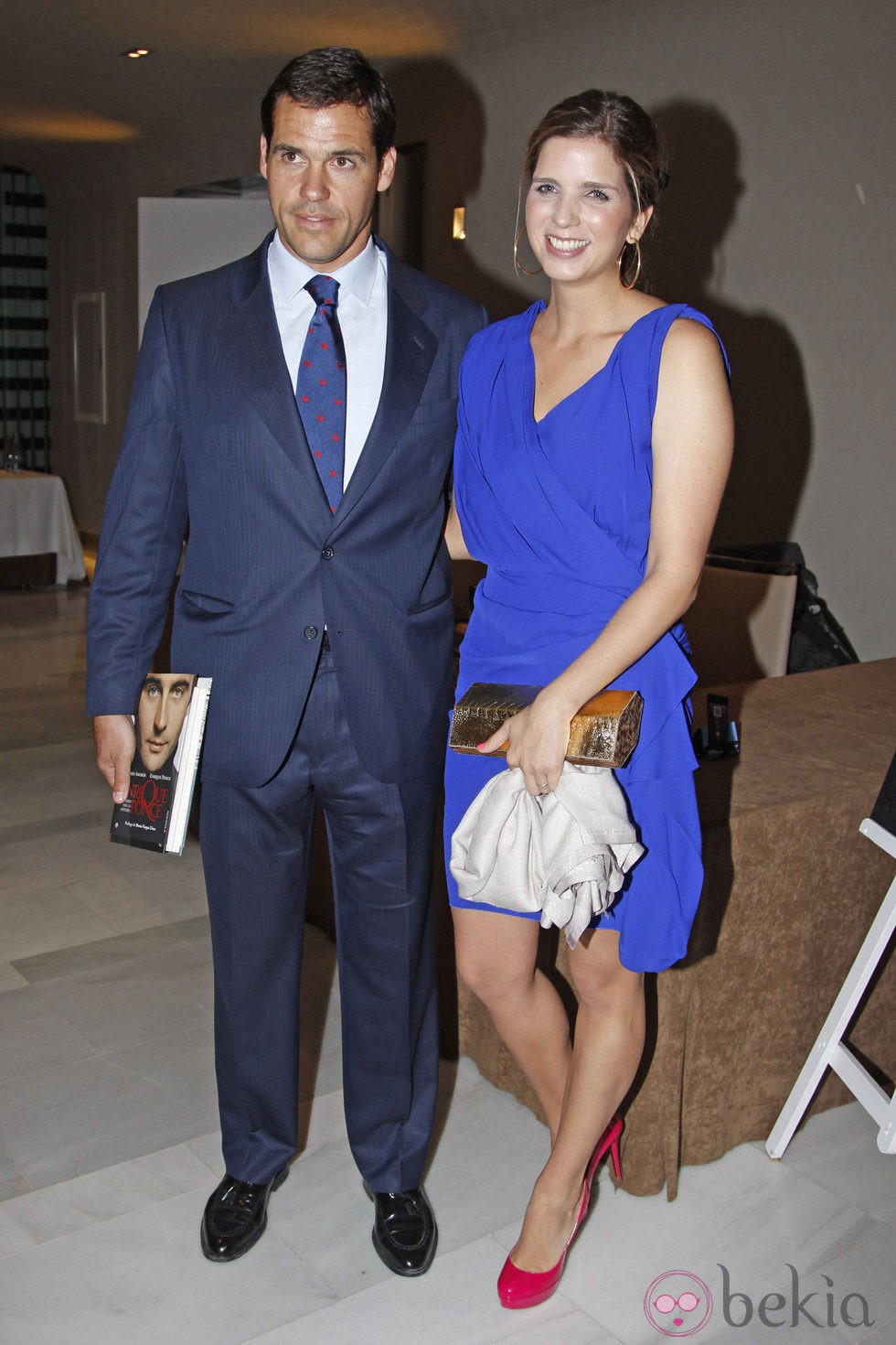 Luis Alfonso de Borbón y Margarita Vargas en la presentación del libro 'Enrique Ponce, un torero para la historia'