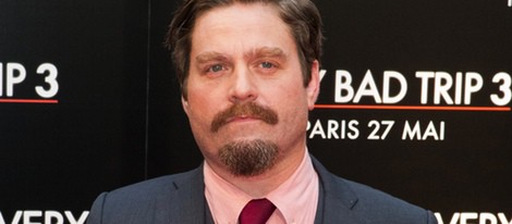 Zach Galifianakis en el estreno de 'R3sacón' en París