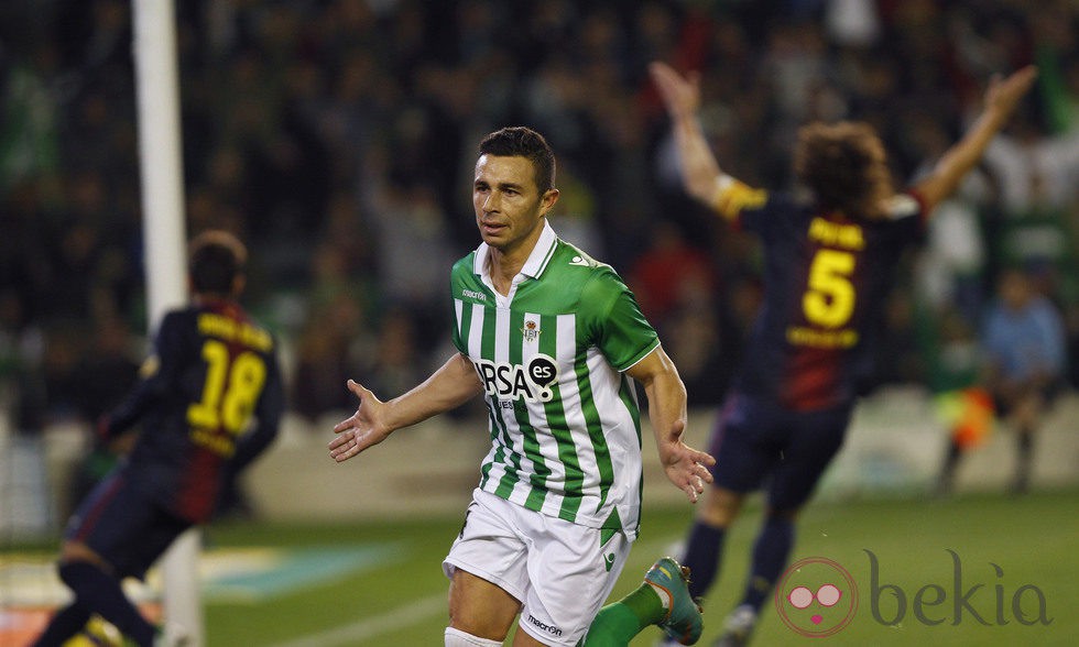 Rubén Castro, jugador del Betis, en uno de los partidos del equipo