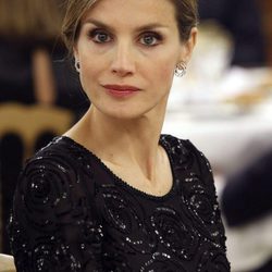 La Princesa Letizia en la cena en honor al presidente de Uruguay