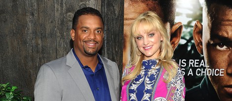 Alfonso Ribeiro y su esposa en el estreno de 'After Earth' en Nueva York