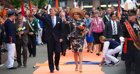 Guillermo Alejandro y Máxima de Holanda en Utrecht