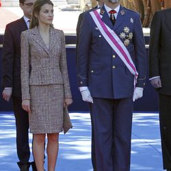 Los Príncipes Felipe y Letizia en el Día de las Fuerzas Armadas 2013