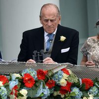 El Duque de Edimburgo y Eugenia de York en el Derby de Epsom 2013