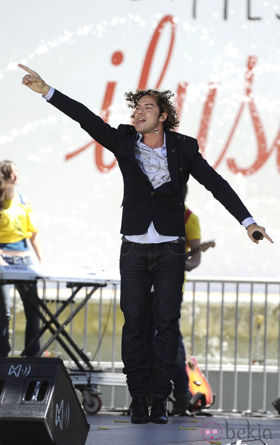 David Bisbal durante su actuación en el 25 aniversario de la Fundación ONCE