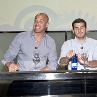 Pepe Reina, Iker Casillas y Vicente del Bosque en la presentación de la Copa Confederaciones 2013