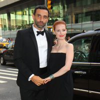 Jessica Chastain y Riccardo Tisci en los Premios CFDA 2013