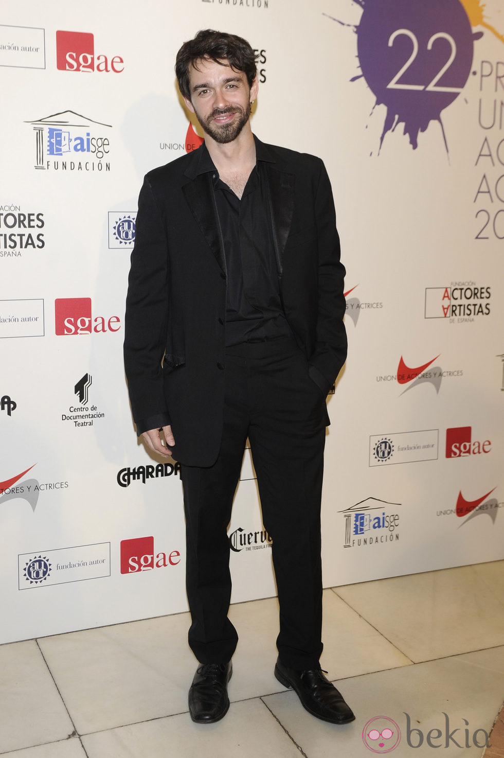 Alberto Amarilla en la alfombra roja de los Premios Unión de Actores 2012