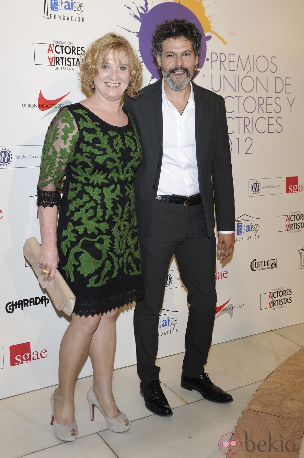 Ana Wagener y Roberto Enríquez en la alfombra roja de los Premios Unión de Actores 2012