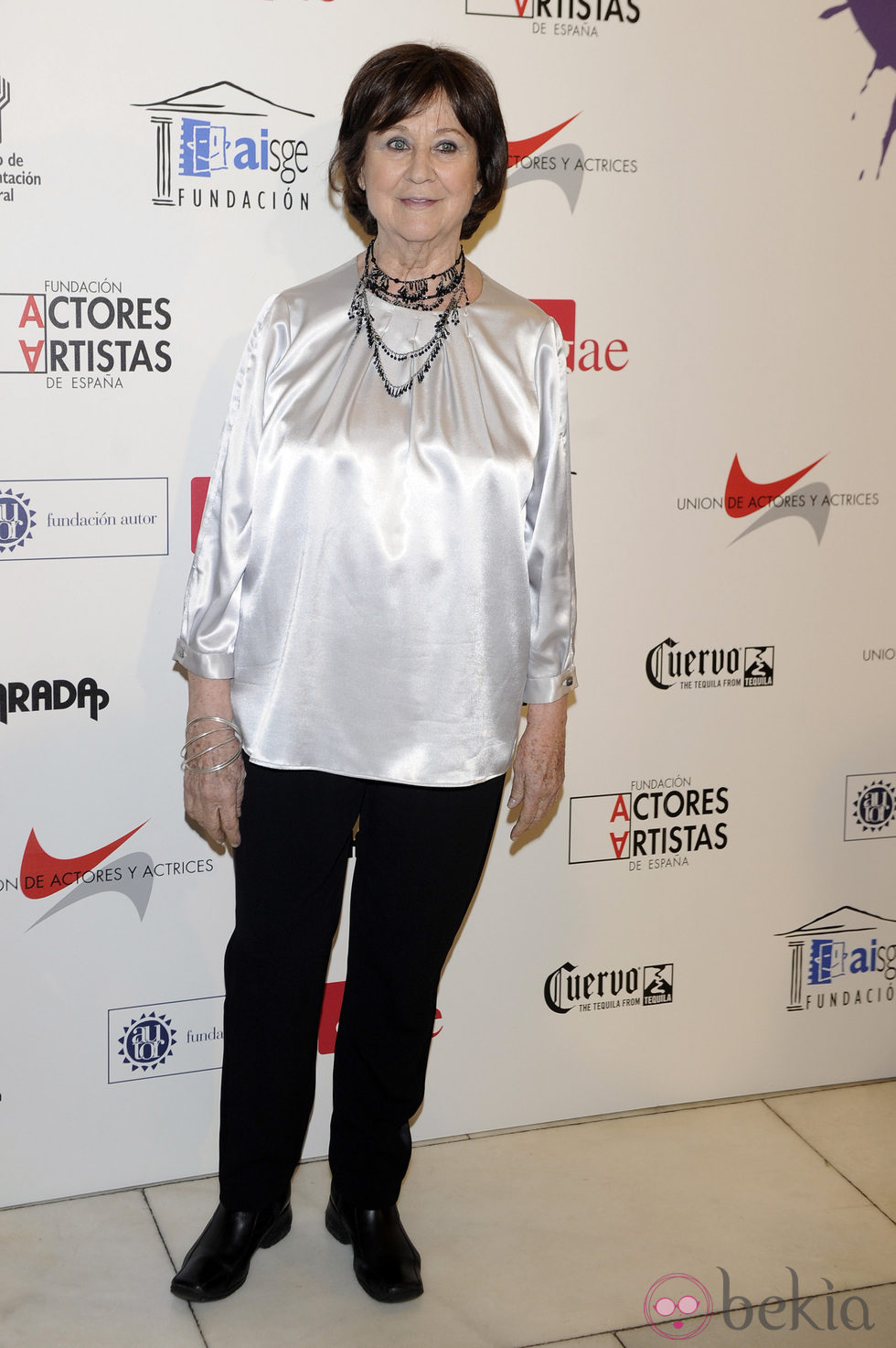 Julieta Serrano en la alfombra roja de los Premios Unión de Actores 2012