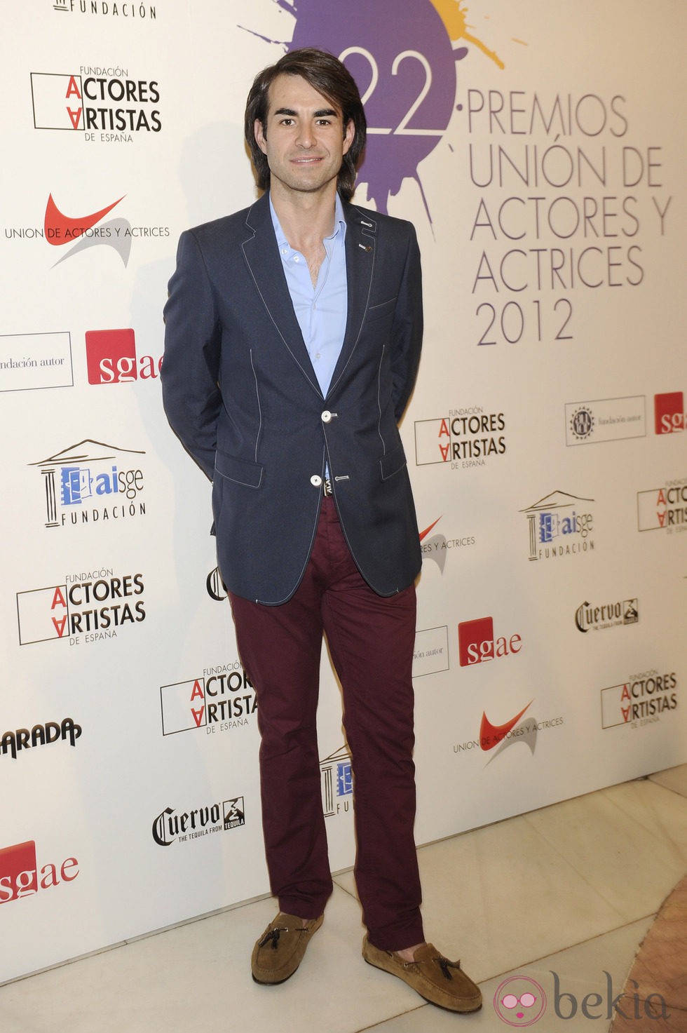 Daniel Muriel en la alfombra roja de los Premios Unión de Actores 2012