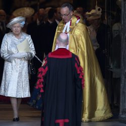 La Reina Isabel en la misa por el 60 aniversario de su coronación