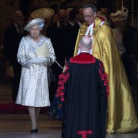 La Reina Isabel en la misa por el 60 aniversario de su coronación