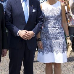 Los Reyes Guillermo Alejandro y Máxima de Holanda en Stuttgart