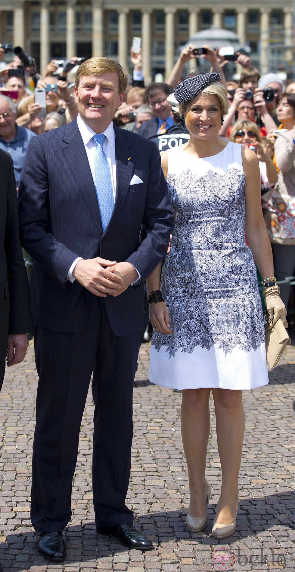 Los Reyes Guillermo Alejandro y Máxima de Holanda en Stuttgart