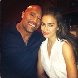 Dwayne Johnson y Irina Shayk en la lectura de guion de 'Hércules'