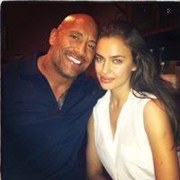 Dwayne Johnson y Irina Shayk en la lectura de guion de 'Hércules'