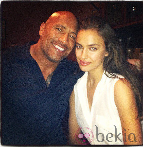 Dwayne Johnson y Irina Shayk en la lectura de guion de 'Hércules'