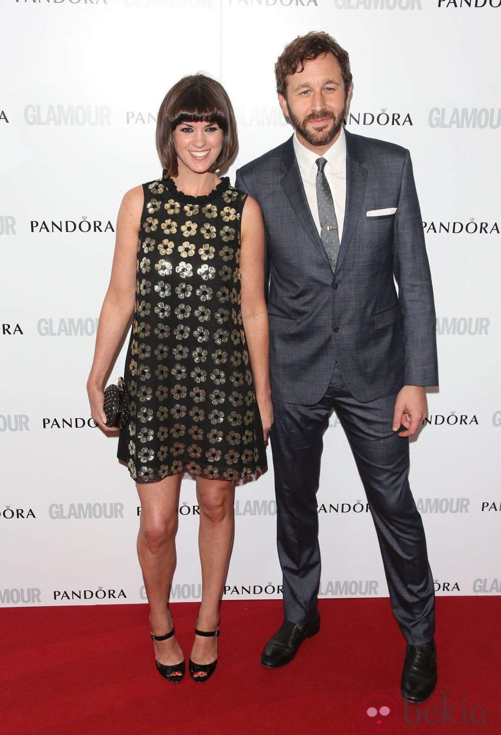 Chris O'Dowd y Dawn Porter en los Premios Glamour Mujer del Año 2013 en Londres