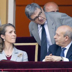 La Infanta Elena, Carlos García Revenga y José Ignacio Wert en la Corrida de la Beneficencia 2013