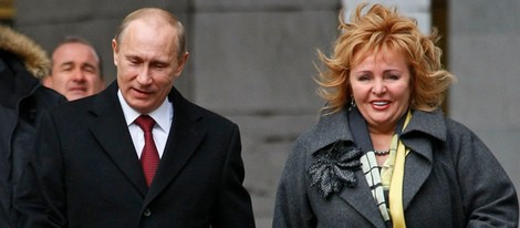 El presidente ruso Vladimir Putin con su exmujer Lyudmila