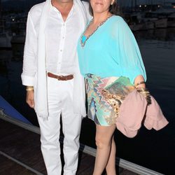 Jaime Martínez Bordiú y su novia Marta Fernández en la Pasarela Adlib 2013