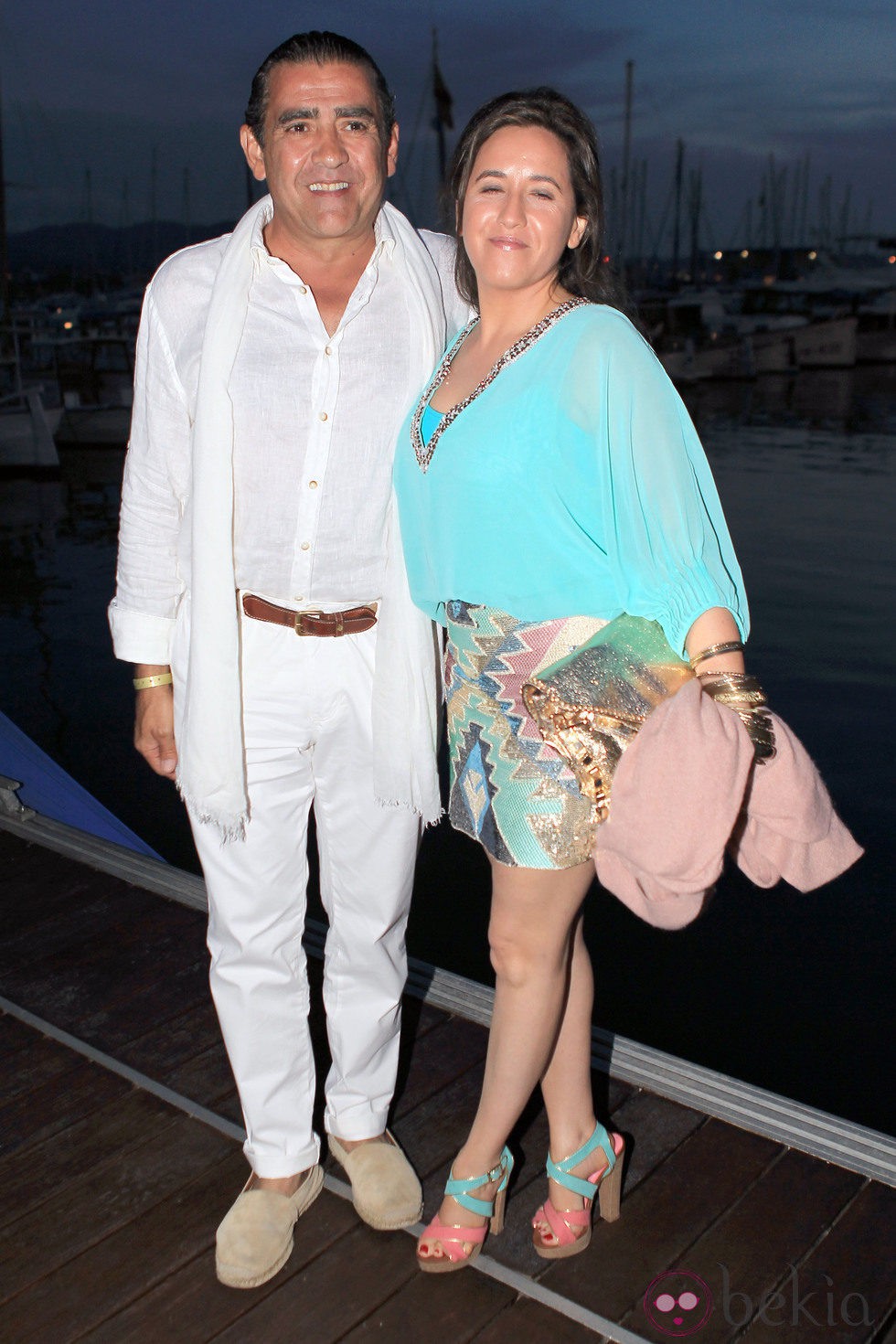 Jaime Martínez Bordiú y su novia Marta Fernández en la Pasarela Adlib 2013