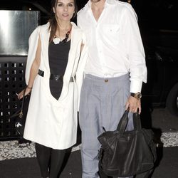 Iván Helguera y Lorena Casado en el aniversario de un restaurante