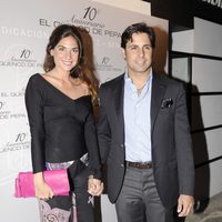 Lourdes Montes y Fran Rivera en el aniversario de un restaurante