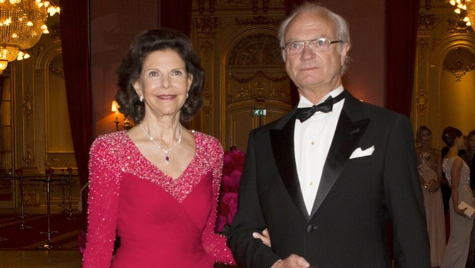 Carlos Gustavo y Silvia de Suecia en la cena previa a la boda de Magdalena de Suecia y Chris O'Neill