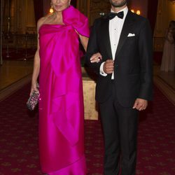 Eva Maria O'Neill y Carlos Felipe de Suecia en la cena previa a la boda de Magdalena de Suecia y Chris O'Neill