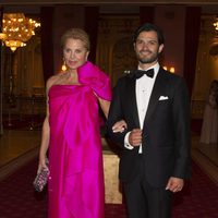 Eva Maria O'Neill y Carlos Felipe de Suecia en la cena previa a la boda de Magdalena de Suecia y Chris O'Neill