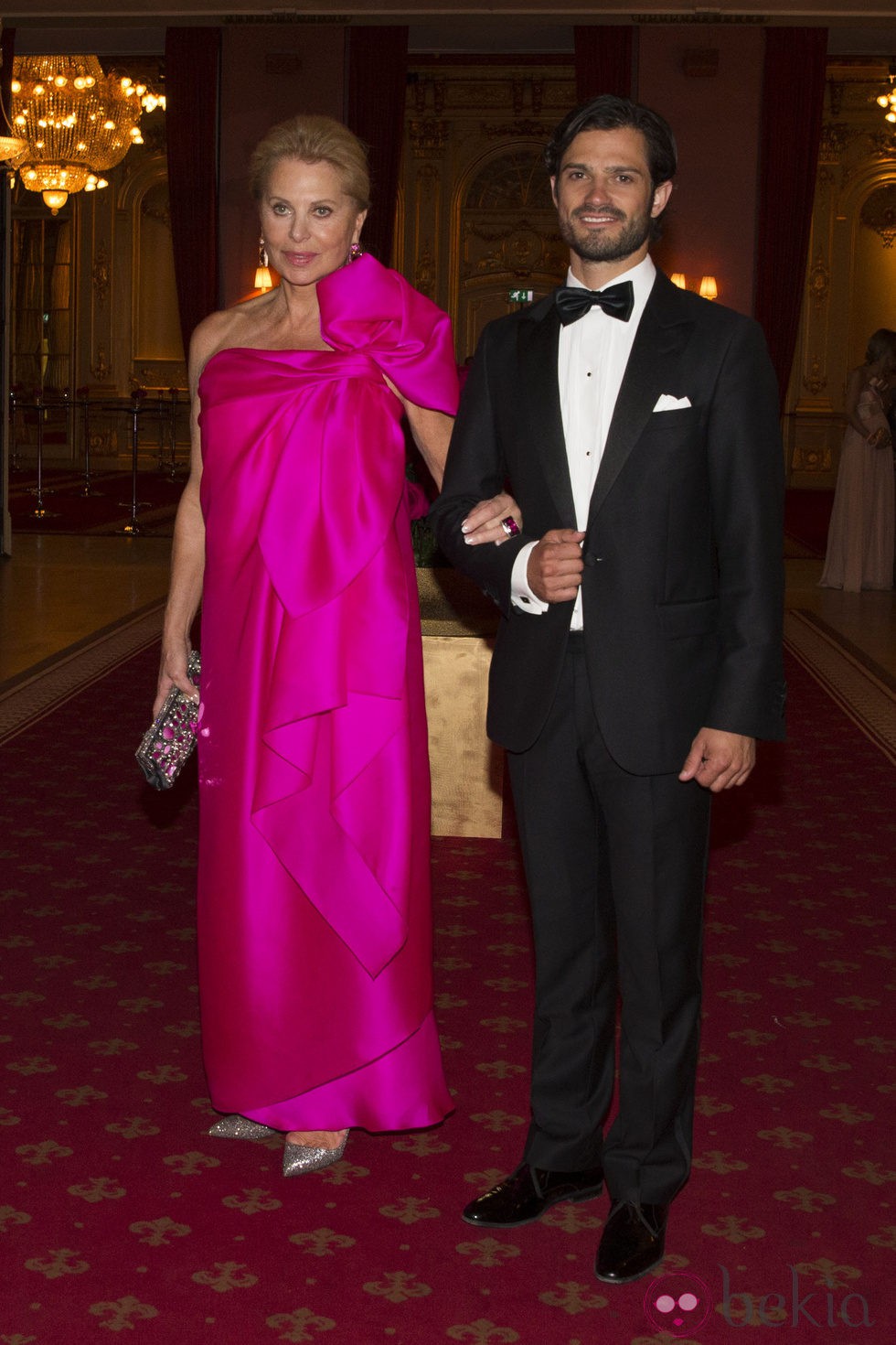 Eva Maria O'Neill y Carlos Felipe de Suecia en la cena previa a la boda de Magdalena de Suecia y Chris O'Neill