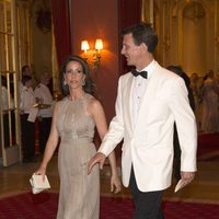 Joaquín y Marie de Dinamarca en la cena previa a la boda de Magdalena de Suecia y Chris O'Neill