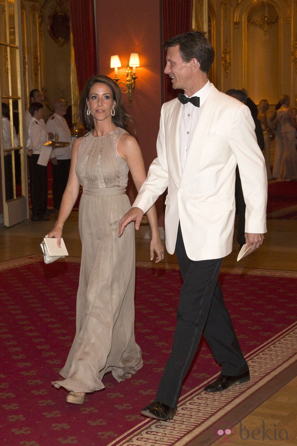 Joaquín y Marie de Dinamarca en la cena previa a la boda de Magdalena de Suecia y Chris O'Neill