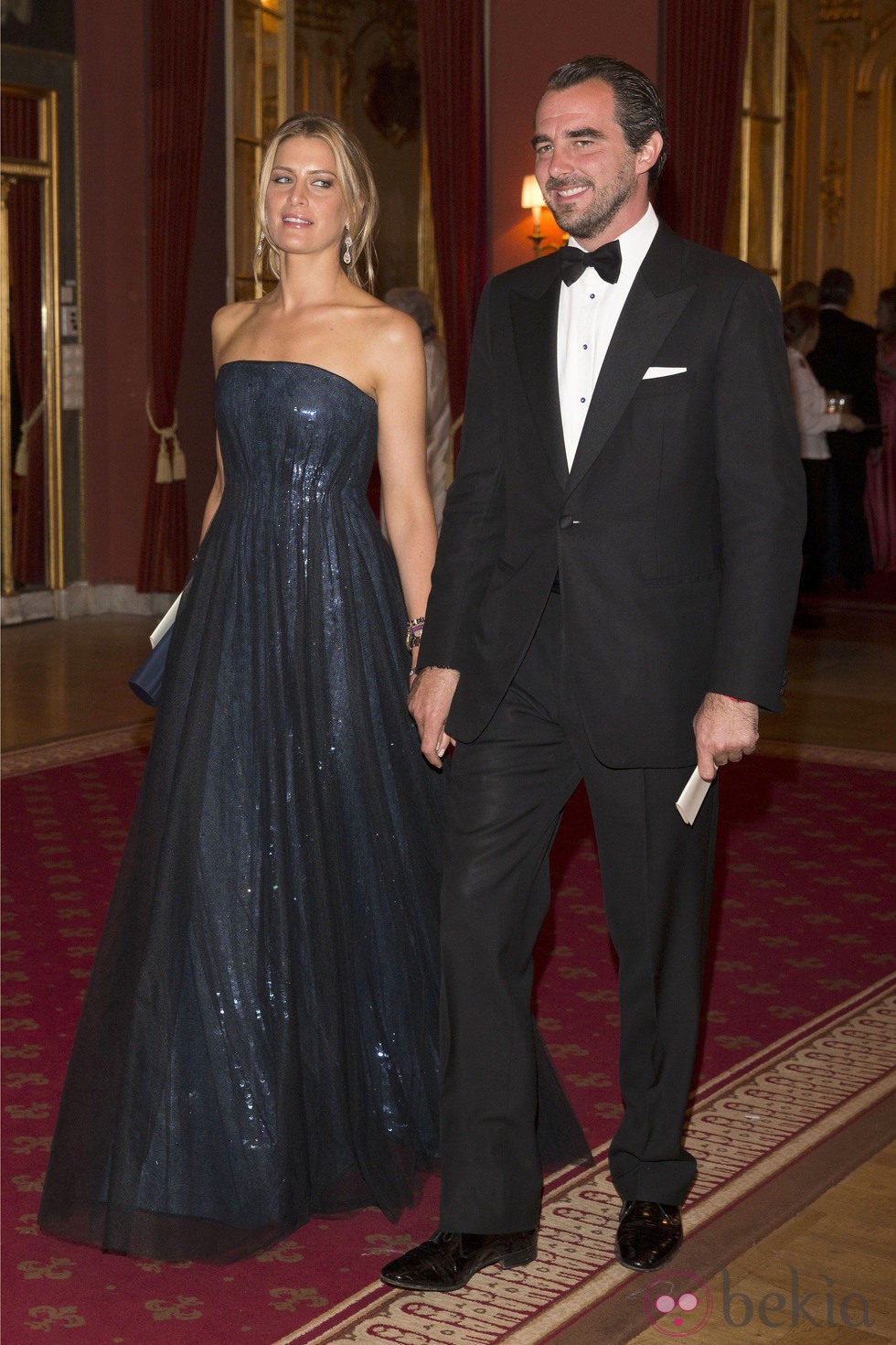 Nicolás y Tatiana de Grecia en la cena previa a la boda de Magdalena de Suecia y Chris O'Neill