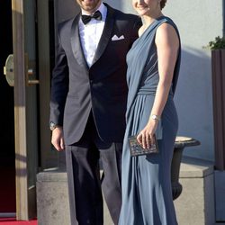 Guillermo y Stéphanie de Luxemburgo en la cena previa a la boda de Magdalena de Suecia y Chris O'Neill